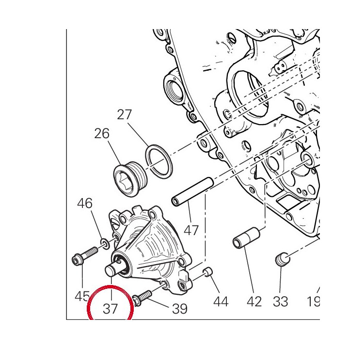 Pompe eau complète 24723701I — réf. 24723701I | Ducati Store