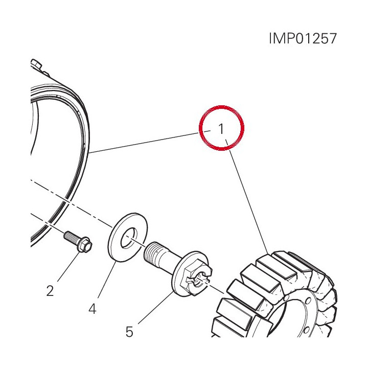 Alternateur "ferrite" — réf. 26420211A | Ducati Store