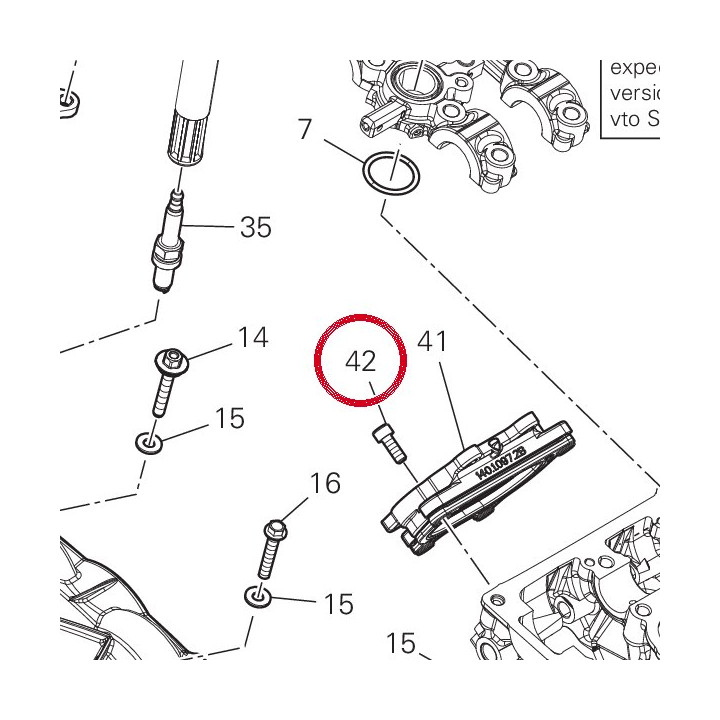 Vis tcei M6X16 77112331A — réf. 77112331A | Ducati Store