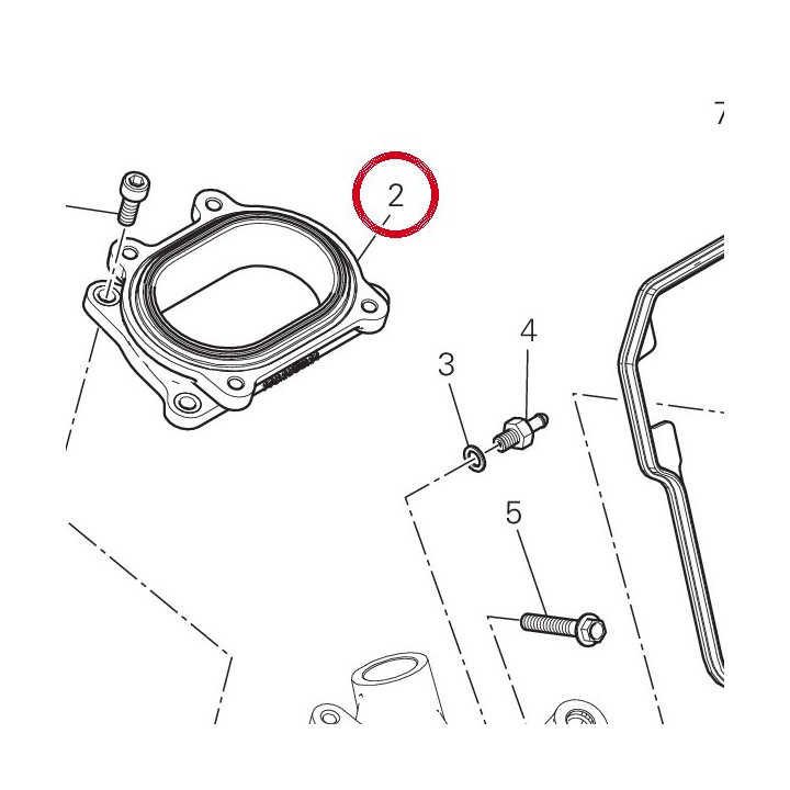 Raccord D'Admission — réf. 14011011A | Ducati Store