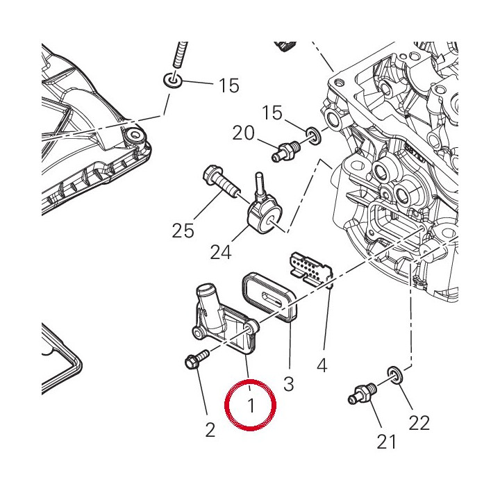Couvercle soupapes — réf. 24714103AD | Ducati Store