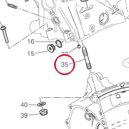 Goujon fixation cylindre — réf. 76610811A | Ducati Store