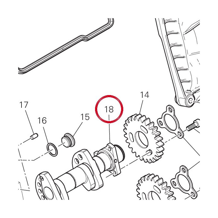 Arbre distribution — réf. 14815071A | Ducati Store