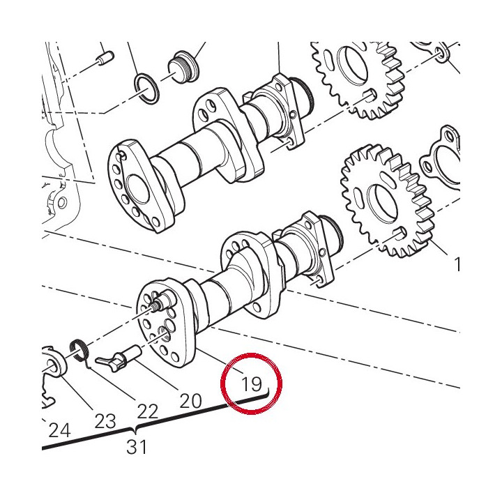 Arbre distribution — réf. 14824212C | Ducati Store