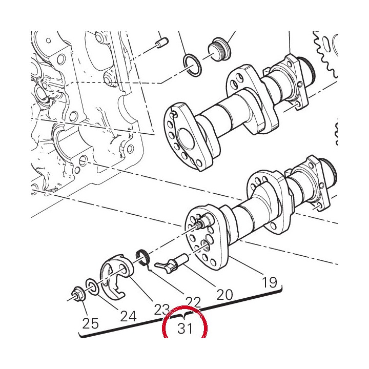 Arbre distribution — réf. 14824512C | Ducati Store