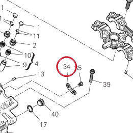 Plaque arret 82716021A — réf. 82716021A | Ducati Store