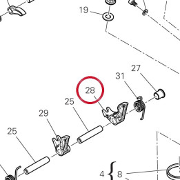 Culbuteur fermature droit — réf. 20910741A | Ducati Store