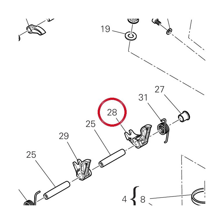 Culbuteur fermature droit — réf. 20910741A | Ducati Store