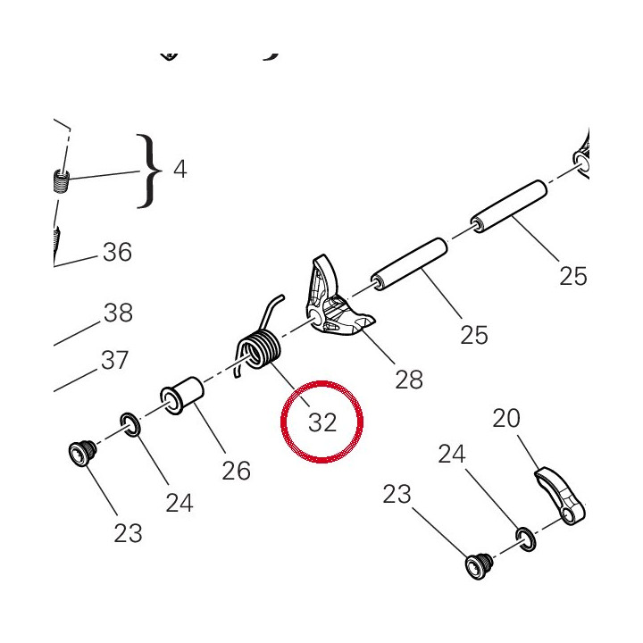Ressort retour soupape — réf. 79915221A | Ducati Store