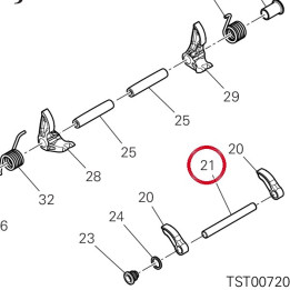 Axe culbuteur ouverture — réf. 82113361D | Ducati Store
