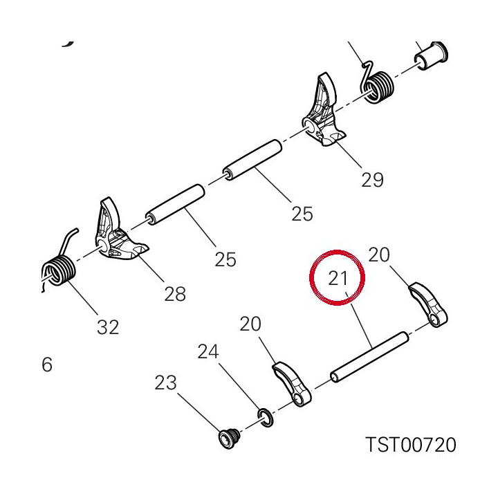 Axe culbuteur ouverture — réf. 82113361D | Ducati Store