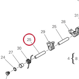 Axe culbuteur fermature — réf. 82113371C | Ducati Store