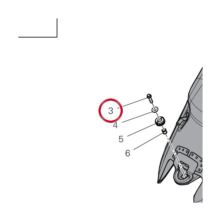 Vis tef M6X25 77251038B — réf. 77251038B | Ducati Store