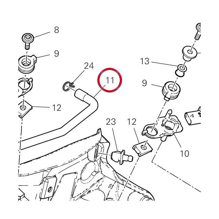 Tuyau 93511731A — réf. 93511731A | Ducati Store