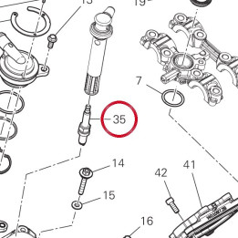 Bougie NGK Mar9A-J 67040451A — réf. 67040451A | Ducati Store