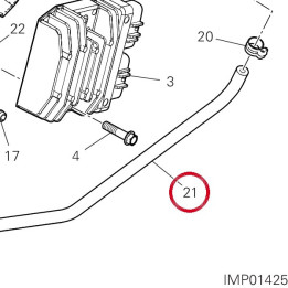 Tube horizontal 93511761A — réf. 93511761A | Ducati Store