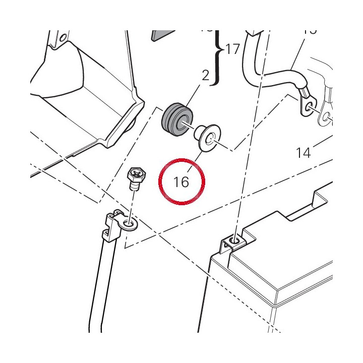 Entretoise 7X10X20 71611061A — réf. 71611061A | Ducati Store