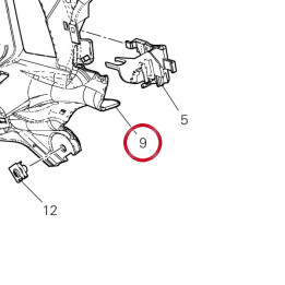 Support droit 8291I292AA — réf. 8291I293A | Ducati Store