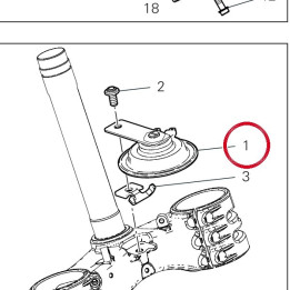 Avertisseur sonore — réf. 51640011AB | Ducati Store