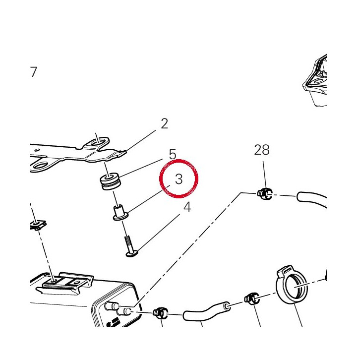 Entretoise 71614381AA — réf. 71614381AA | Ducati Store
