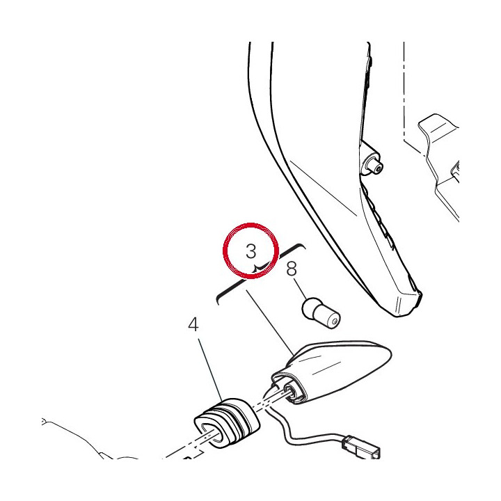 Clignotant avant — réf. 53010236A | Ducati Store