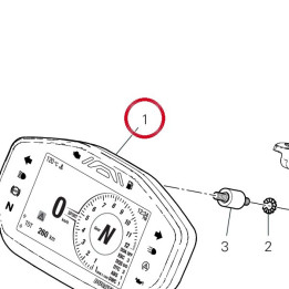Tableau de bord 40611778A — réf. 40611778A | Ducati Store