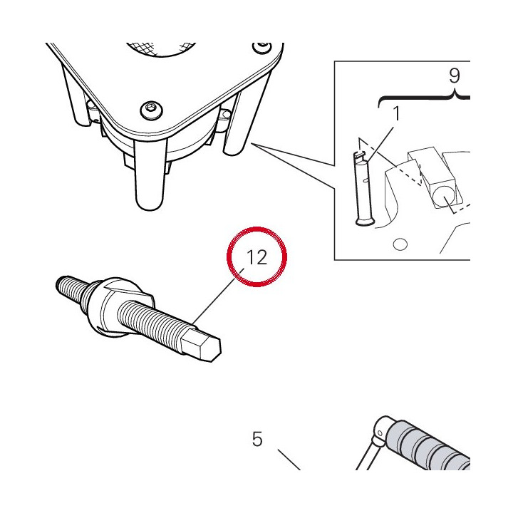 Outil demontage couvercle — réf. 887133922 | Ducati Store