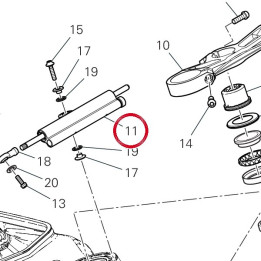 Amortisseur de direction — réf. 36420202A | Ducati Store