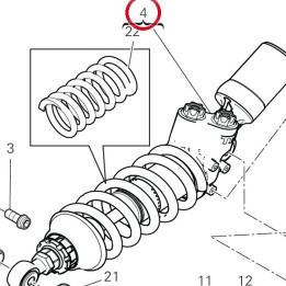 Amortisseur arrière Öhlins — réf. 36521773A | Ducati Store