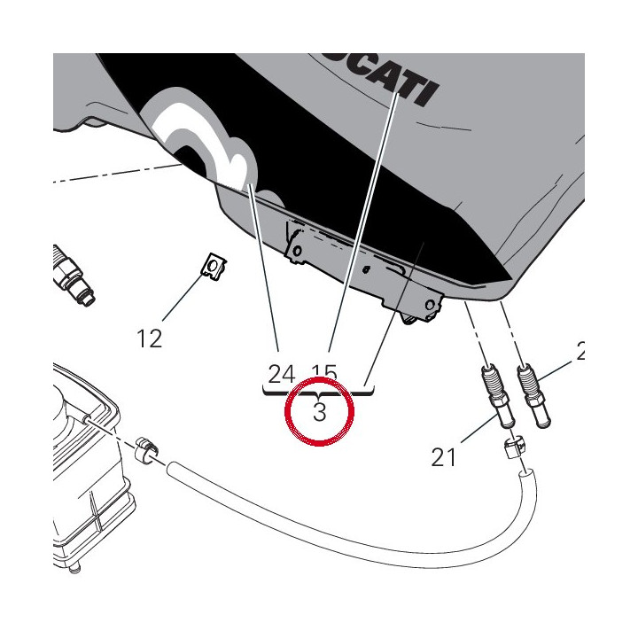 R╘servoir 58612931AD — réf. 58612931AD | Ducati Store