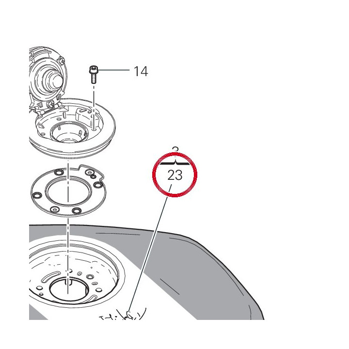 Decalcomanie central — réf. 4381G201A | Ducati Store