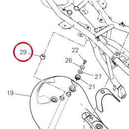Entretoise 71614961AA — réf. 71614961AA | Ducati Store