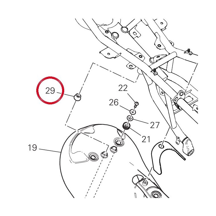 Entretoise 71614961AA — réf. 71614961AA | Ducati Store