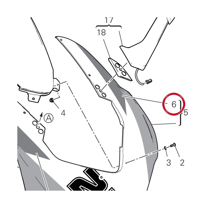 Decalcomanie gauche — réf. 4381G091A | Ducati Store
