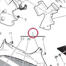 Estrattore carene droite — réf. 4801B012AB | Ducati Store