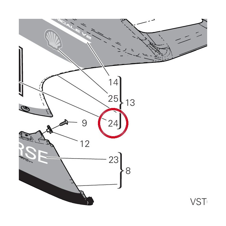 Decalcomanie "21" 4381G151A — réf. 4381G151A | Ducati Store