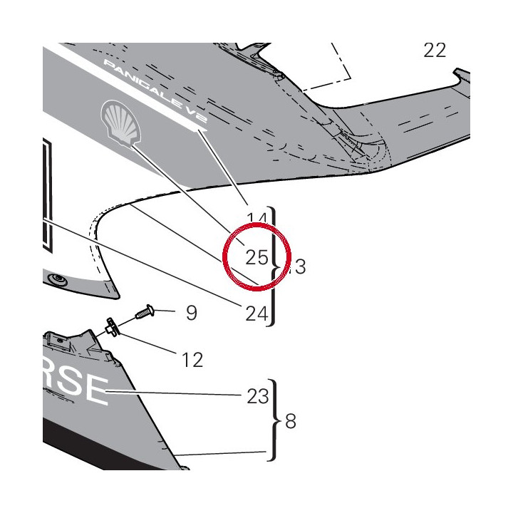 Decalcomanie Shell 4381G401A — réf. 4381G401A | Ducati Store