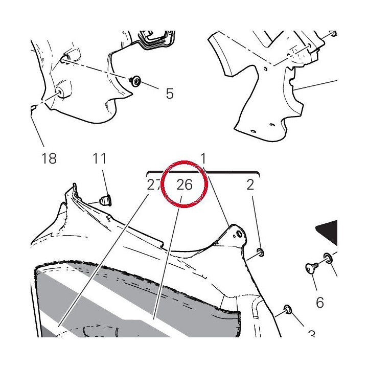 Decalcomanie supérieur — réf. 4381G021A | Ducati Store
