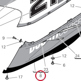Demi-Carene inférieur — réf. 48013761AD | Ducati Store