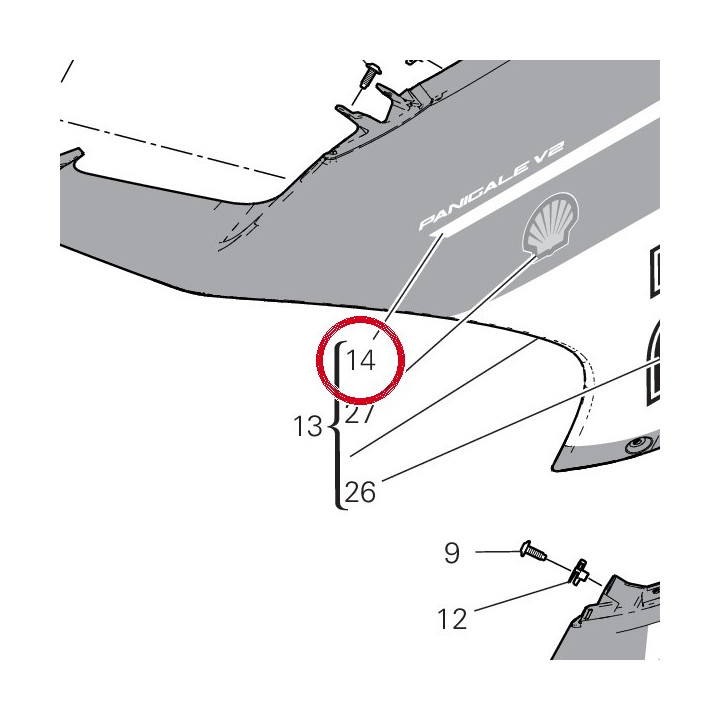 Decalcomanie Panigale V2 — réf. 4381G041A | Ducati Store