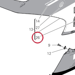 Decalcomanie "21" 4381G131A — réf. 4381G131A | Ducati Store