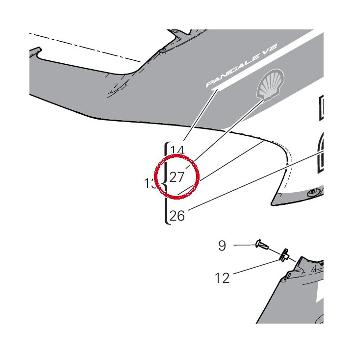 Decalcomanie Shell 4381G411A — réf. 4381G411A | Ducati Store
