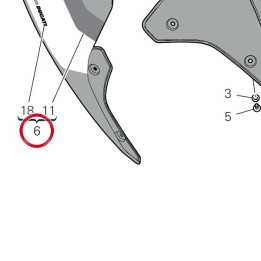 Queue de carénage — réf. 48222451AJ | Ducati Store