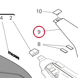 Dossier siège 24716171A — réf. 24716171A | Ducati Store