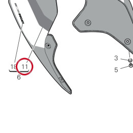 Decalcomanie droite vert — réf. 4381G121A | Ducati Store