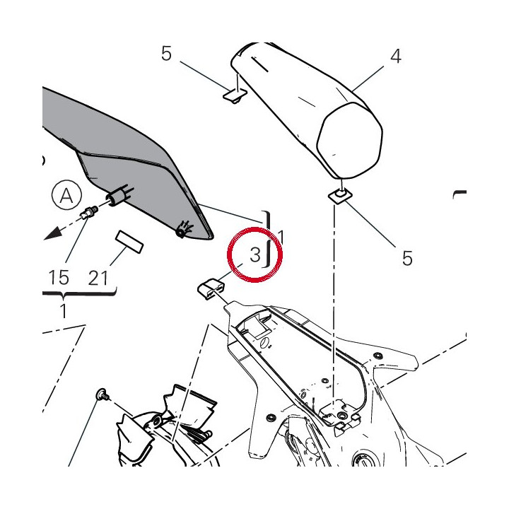 Caoutchouc 86612671A — réf. 86612671A | Ducati Store