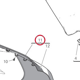 Panneau lateral gauche — réf. 48212461AE | Ducati Store