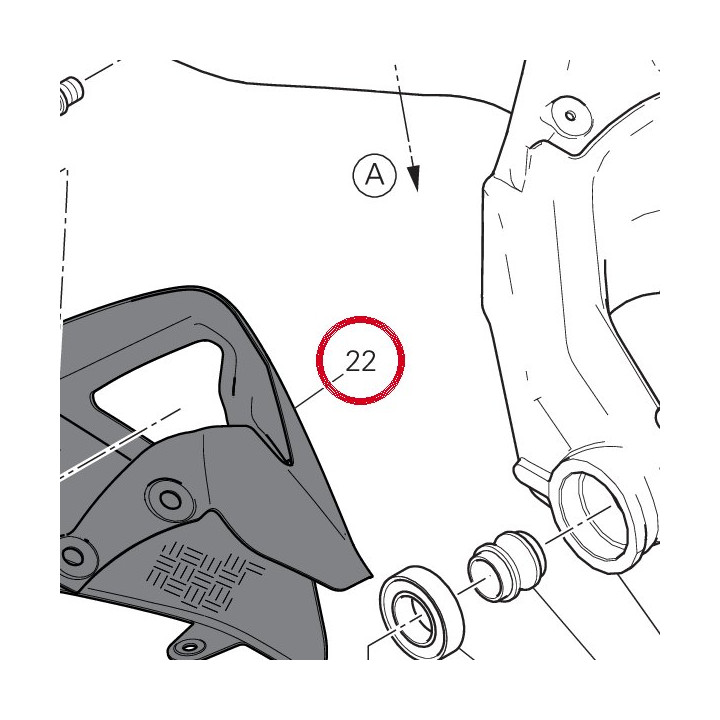 Protection carbone bras — réf. 96901312A | Ducati Store