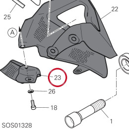 Protection carbone couronne — réf. 96901512A | Ducati Store