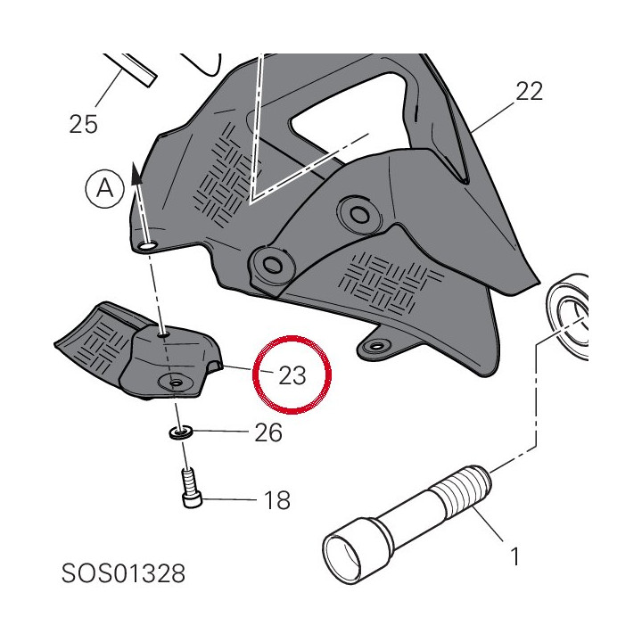Protection carbone couronne — réf. 96901512A | Ducati Store